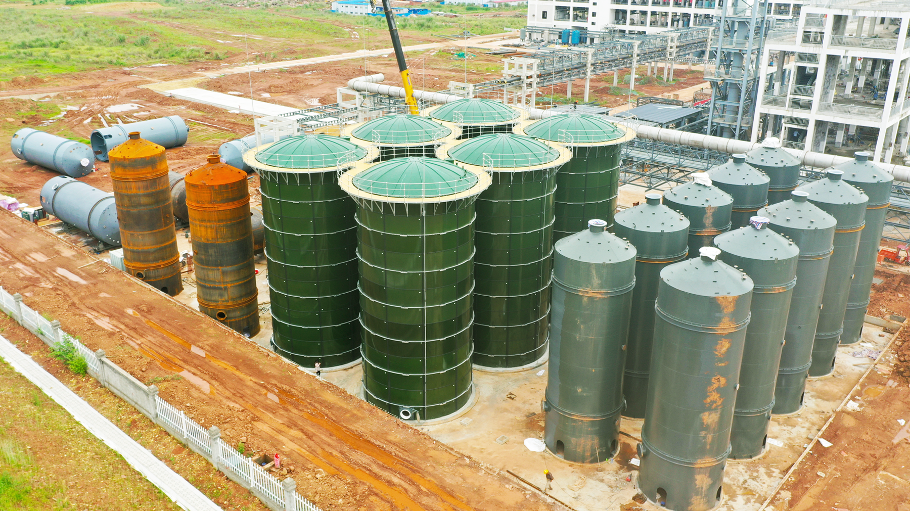 四川南充｜含鹽廢水及冷凝水搪瓷拼裝儲罐項目